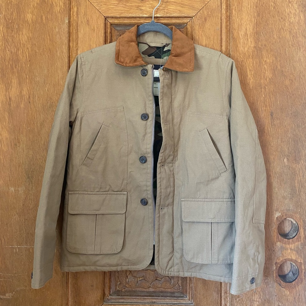 Boys E Land cotton canvas jacket khaki 12 year